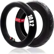 1PZ F3T-10I 10 x 2.125 Tyre and Tube 10 x 2 with 90° Angled Valve for Electric Scooter Baby Pushchair 2 Wheels Self-Balanced - for 10 Inch Wheels