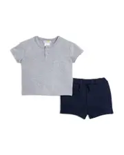 Bloomie's Baby Boys' Button Tee & Shorts Set, Baby - Exclusive