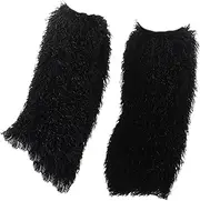 [Fiocias] Women's Furry Leg Warmers Leg Covers Boot Covers Legwarmer for Holidays Parties Girls Ladies