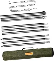 BESPORTBLE 1Set Adjustable Camping Tripod Grill Lightweight Campfire Support Rack for Outdoor Cooking for Bbq Hiking and Picnic Activities Essential Camping Cookware Holder