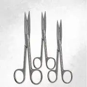 3 OPERATING SCISSORS 4.5"+5.5"+6.5" STRAIGHT SHARP/SHARP SURGICAL BLADES
