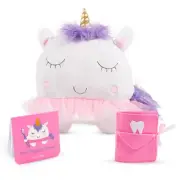 3-Piece Pillow Tooth Fairy Unicorn for Girls Gifts Kit