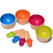 nostalgia ice cream bowl set