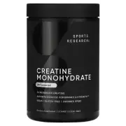2 X Sports Research, Creatine Monohydrate, Unflavored, 1.1 lb (500 g)