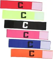 Toddmomy Football Captain Armband Elastic Sports Arm Band Wristband for Players Basketball Arm Band Soccer Wristband