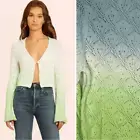 NWT Amanda Uprichard Aisha Cardigan Lime/ Blue Ombre Large