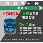 【LM汽材王國】本田 HONDA 喜美 K6 K8 機油芯 機油心 機油濾芯 機油濾心