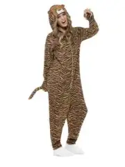 Tiger Costume Adult Tigger Cat Animal Book Week Jungle Safari Zoo Jumpsuit