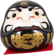 Amosfun Ceramic Decoration Mini Ornaments Car Accessories Car Decor Dashcams for Cars Porcelain Daruma Figurines Japanese Party Favors Japanese Home Decor Ceramic Ornament White Porcelain