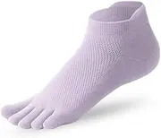 [LOUIE SILNA] Toe Socks Cute Colorful Socks for Women and Girl,Athletic Running Five Finger Ankle Socks