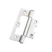 Lane 75mm Zinc Plated Fixed Pin Non-Mortise Hinge - 20 Pack