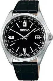 SEIKO SELECTION(セイコー セレクション) Men's Wristwatch, Titanium Solar Radio, World Time Function