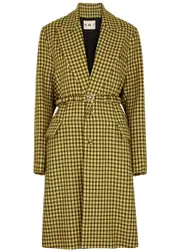 Plan C Checked Wool Coat - Multicoloured - 12 12