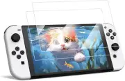(2 Pack) Tempered Glass Screen Protector for Nintendo Switch (OLED Model) 2021