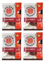 4x Golden Island Korean Barbecue Recipe Fire Grilled Pork Jerky Dried Meat 410g