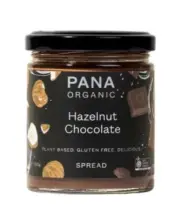 HAZELNUT CHOCOLATE SPREAD 200G BY PANA ORGANIC PLANT BASED GLUTEN FREE BRAND NEW