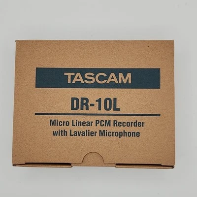 Tascam DR-10L Portable Digital Audio Recorder with Lavalier Microphone Brand New