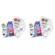 46pc Crayola Peppa Pig Colour Wonder Pages/Markers Drawing Art Kids/Children 3y+