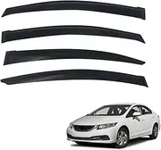 OAD4X4 Weathershields Compatible with Honda Civic Sedan 2012-2016, Weather Shields Window Visors Wind Deflectors Sun Rain Guard 4PCS Set