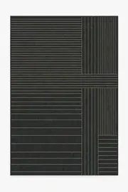 200' x 290' | Machine Washable Runner Rug | Kid & Pet Friendly | Indoor Rug | Bowie Charcoal Rug | Ruggable