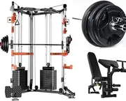130kgs Pin Loaded SmartFit C3 Max Multi Functional Cable Crossover with Multi Bench and 100kgs Weights
