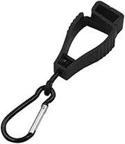 Safety Glove Holder Gloves Clip Work Clamp Lightweight Working Gloves Guard Anti-Lost Glove Grabber Catcher Belt, Black