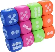KITANDOVE 12pcs Large Dice Foam Dice Tricky Dices Large Foams Dice Foams Dice for Game Classical Dice Large Size Playing Dice Big Dice Class Dices Foams Dice for Events Props Dice Eva