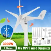 3000W 48V Wind Turbine Wind Generator Permanent Magnet Windmill +MPPT Controller
