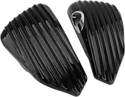 Wivplex Motorcycle Battery Stripe Fairing Black Left Right Side Cover Guard Moto, for Harley, Sportster XL1200 XL883 Forty Eight 2004-2013 Motorcycle Battery Side Cover