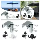 Patio Sunshade Umbrella Stand Clip Adjustable for Landscape Fence Heavy Duty