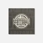 Scottsdale USA City 4'' X 4'' Square Wooden Coaster