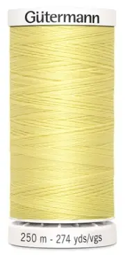 5 Pack Gutermann Sew-All Thread 274yd-Cream 250P-805