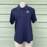 Women’s Adidas Navy Blue Polo Shirt Climalite Golf Preppy Casual Ladies Size XL