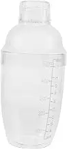 VILLFUL Clear Cocktail Shaker Hand Shaker for Mixing Drinks Bars Milk Tea Shops Easy to Clean Operate Transparent Design for Effortless Beverage Preparation