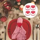 4 Pcs Napkin Ties Metal Napkin Rings Napkin Buckle Wedding Table Napkins Holder