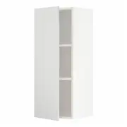 METOD wall cabinet with shelves, white/Stensund white, 40x37x100 cm
