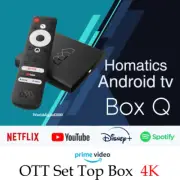 Homatics Android tv Smart OTT Set To Box 4K UHD NETFLIX Prime Video Disney+