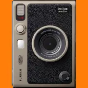 FUJIFILM INSTAX MINI EVO Hybrid Instant Camera 90th Anniversary Bundle (Gold) - Brand New