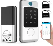 Miuedo ET8 Lock Smart Deadbolt Door lock Silver Fingerprint *Affordable*