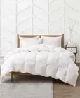 UNIKOME Puredown Medium Weight White Goose Down Feather Fiber Cal-king Comforter
