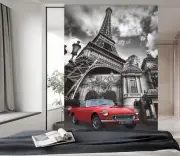 3D Eiffel Tower G1452 Transport Wallpaper Mural Self-adhesive Removable Honey