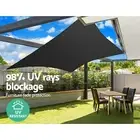 6x8m Sun Shade Sail Cloth Patio Shadecloth Outdoor Canopy Rectangle 280gsm Black