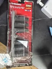 Husky 1/2 in. Drive Hex Bit Impact Socket Metric Set 7 Piece (9-15, Missing 12)