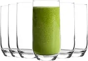 LAV Sude Highball Glasses Set - 315ml - Pack of 6 Contemporary Glass Drinking Tumbler Cups