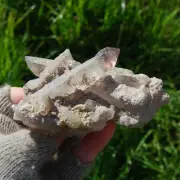 4.5in 225g DT Amethyst Scepter Crystal Cluster, Double Terminated Points, Chired