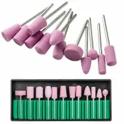 12Pcs Nail File Drill Tool Acrylic Art Pedicure Salon Machine Bits Set