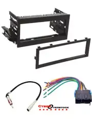 CAR STEREO DASH INSTALL MOUNTING KIT WIRE HARNESS FOR CHEVROLET GMC 1995 - 2005