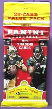 2017 Panini Football 20 Card Value Pack Factory Sealed Patrick Mahomes Rookie