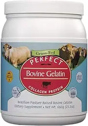 Gelatin Perfect Collagen Peptides SUGAR FREE 660G tub powder Perfect Supplements Australia Gelatin Powder from 100% Grass-fed Brazilian Pasture raised cows.