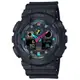 【CASIO 卡西歐】 G-SHOCK 電競時尚 搶眼螢光 雙顯系列 GA-100MF-1A_51.2mm